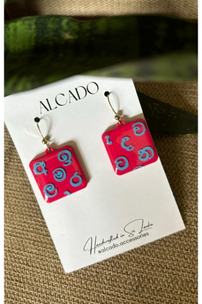 Akuru Earring - Hot Pink - ALC#46.2